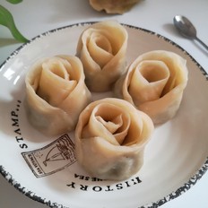 玫瑰花蒸餃，美味簡(jiǎn)單，形狀似花，上桌就搶光的做法-咸鮮味蒸菜譜