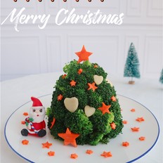 西藍花圣誕樹的做法-家常味蒸菜譜