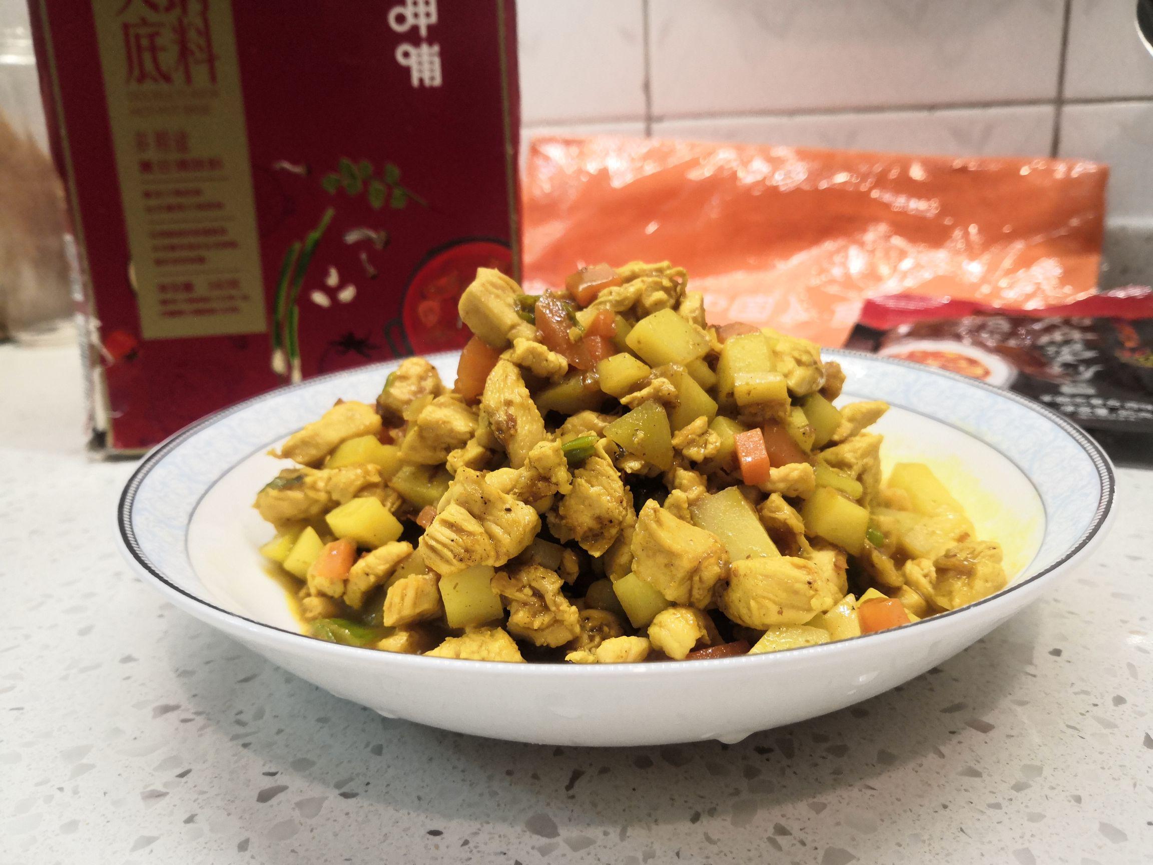 好吃的咖喱雞丁醬的做法-咖喱味煮菜譜