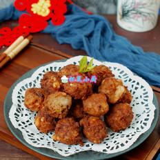 #冬至大如年#一口一個，焦脆鮮香的牛肉丸子的做法-家常味炸菜譜