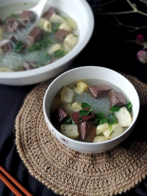 鴨血粉絲湯的做法-咸鮮味煮菜譜