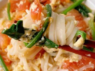 番茄雞蛋濃湯面的做法-家常味煮菜譜