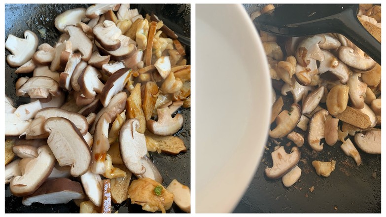 香菇香干雞肉蓋澆飯的做法-咸鮮味炒菜譜-易網健康養生網 香菇香干雞肉蓋澆飯的做法-咸鮮味炒菜譜