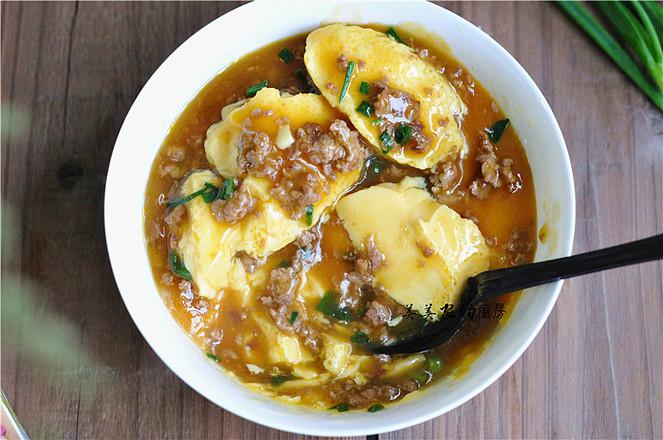 比布丁還要嫩的肉末水蒸蛋的做法-咸鮮味蒸菜譜