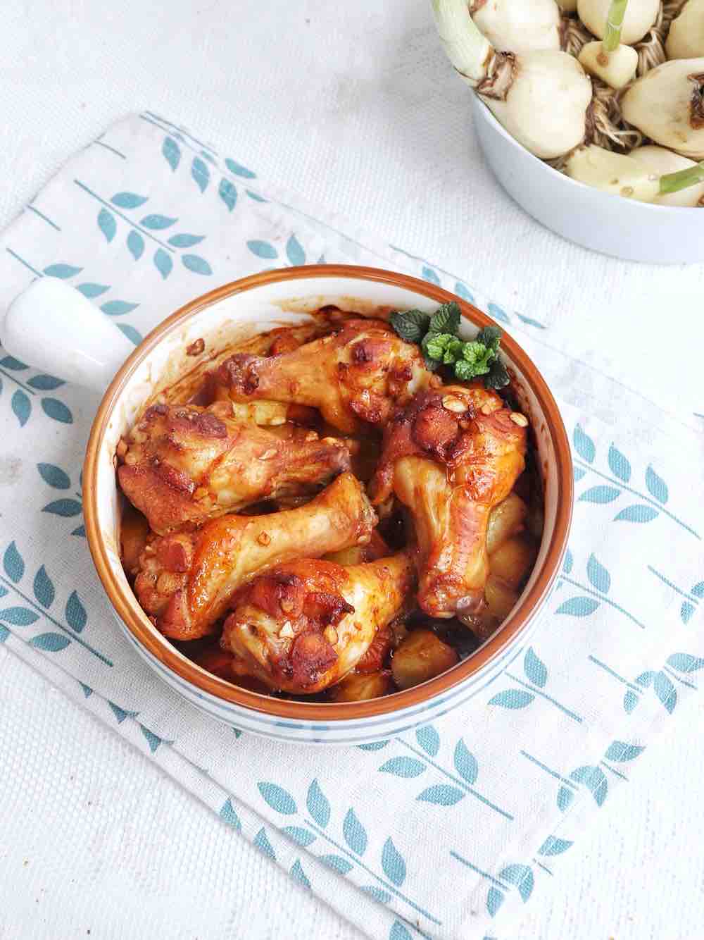 雜蔬烤雞腿的做法-家常味烘焙菜譜