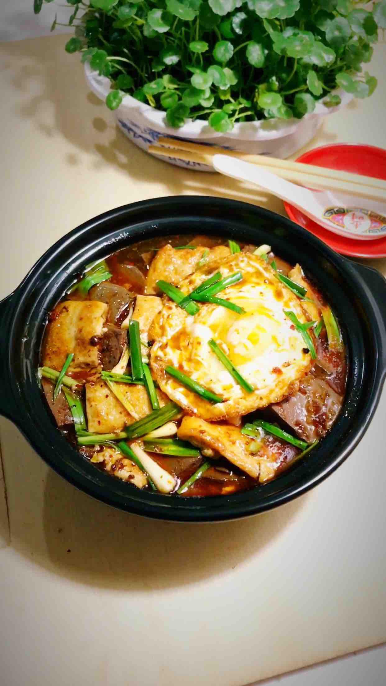 蒜香鴨血焅豆腐的做法-麻辣味砂鍋菜譜