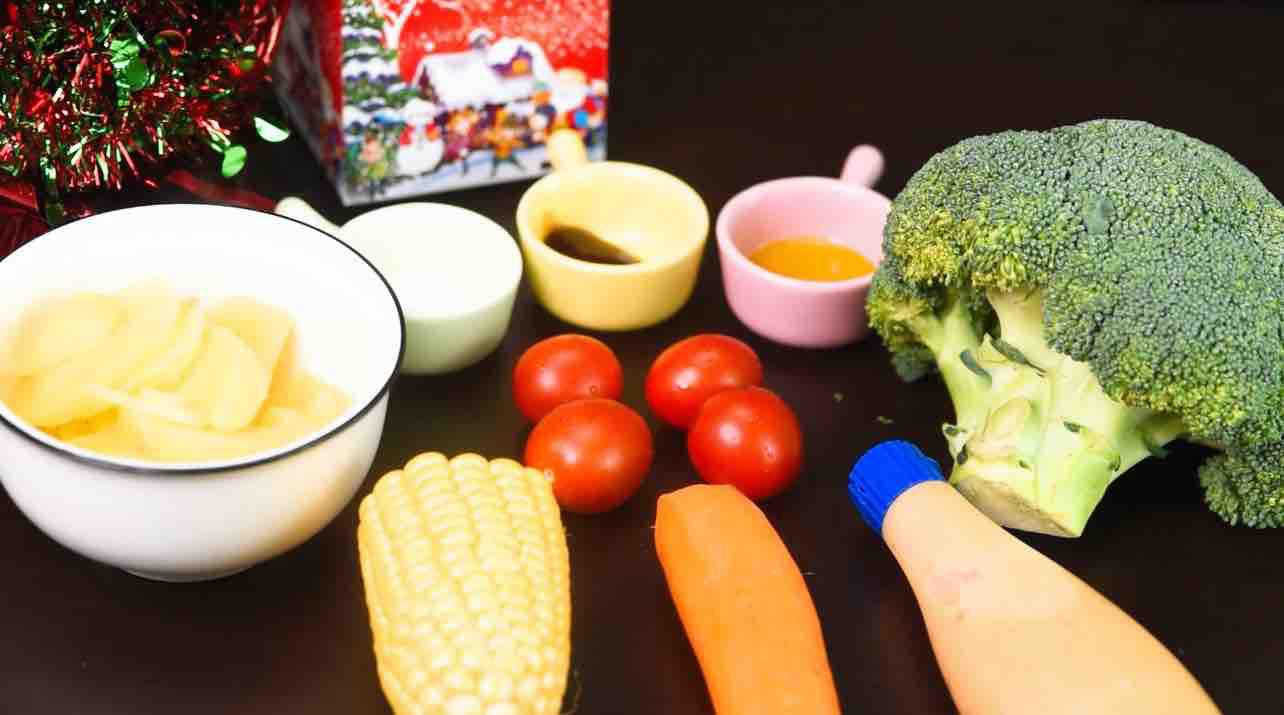 圣誕樹西藍花沙拉的做法-家常味煮菜譜