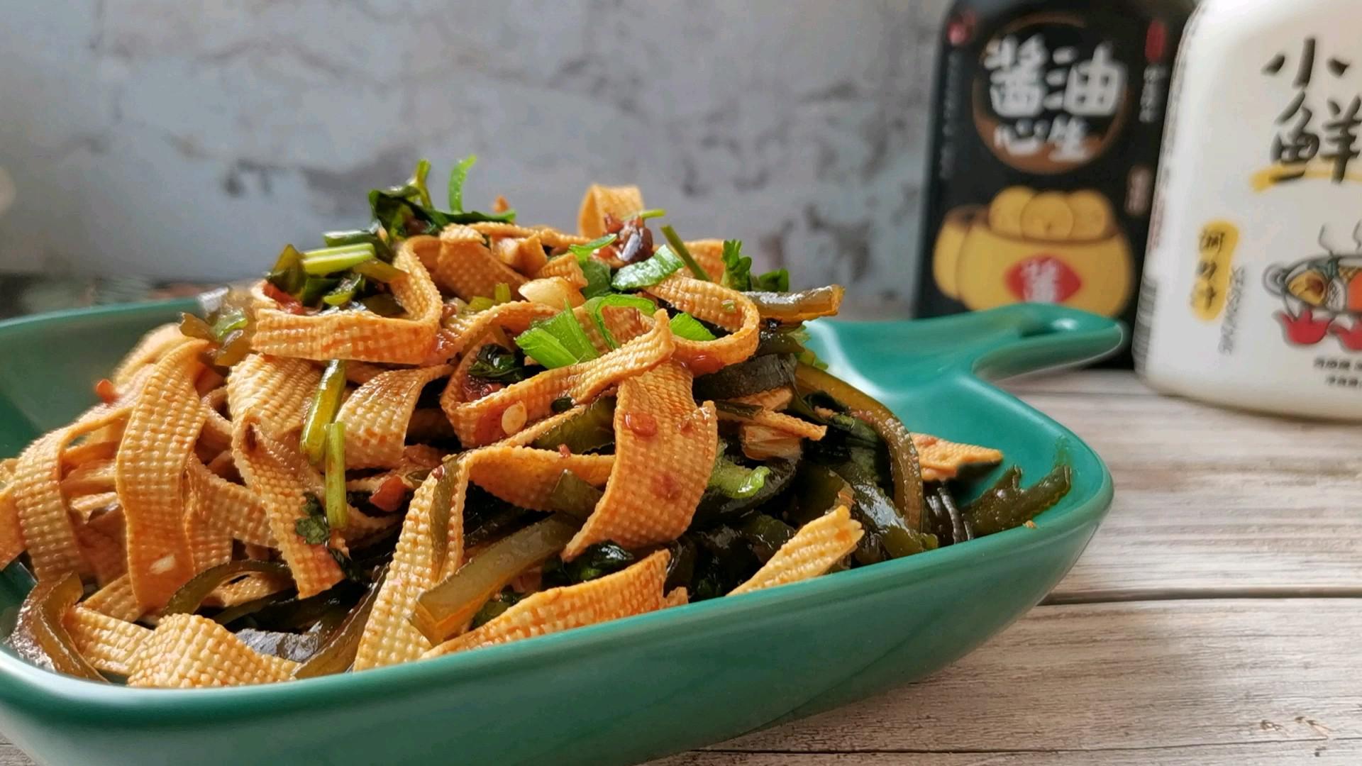 千張拌海帶絲的做法-家常味拌菜譜