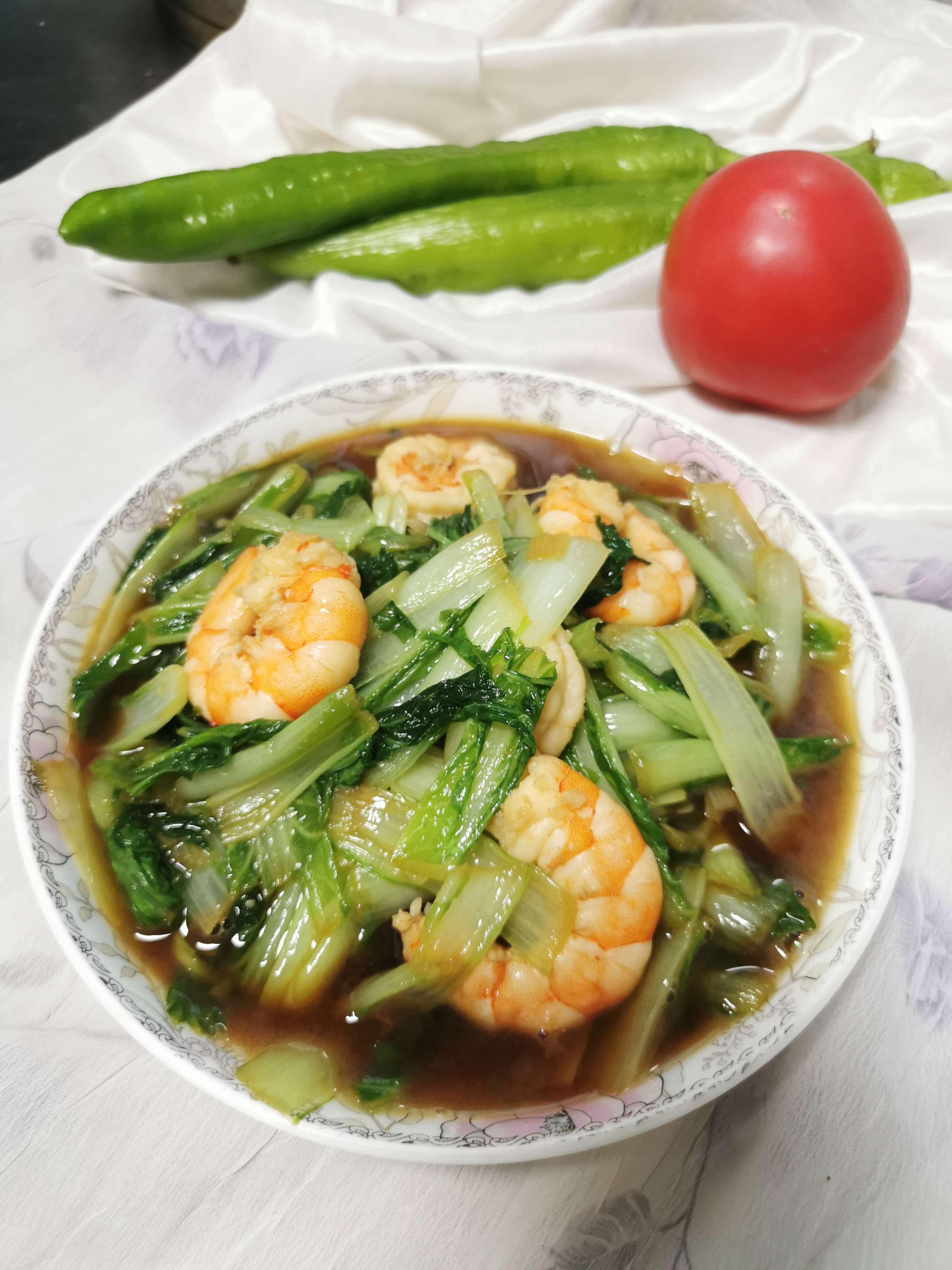 小白菜炒蝦仁的做法-咸鮮味炒菜譜-易網健康養生網 小白菜炒蝦仁的做法-咸鮮味炒菜譜