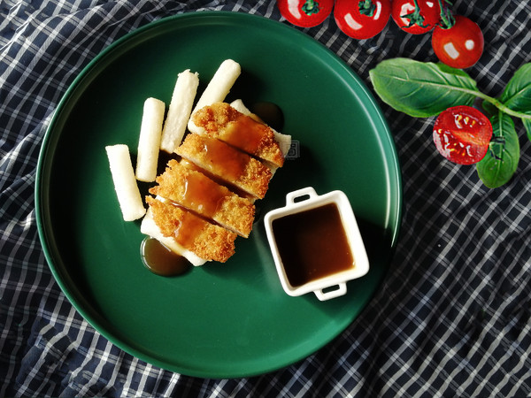 上海經典小吃豬排年糕的做法-酸甜味炸菜譜-易網健康養生網 上海經典小吃豬排年糕的做法-酸甜味炸菜譜