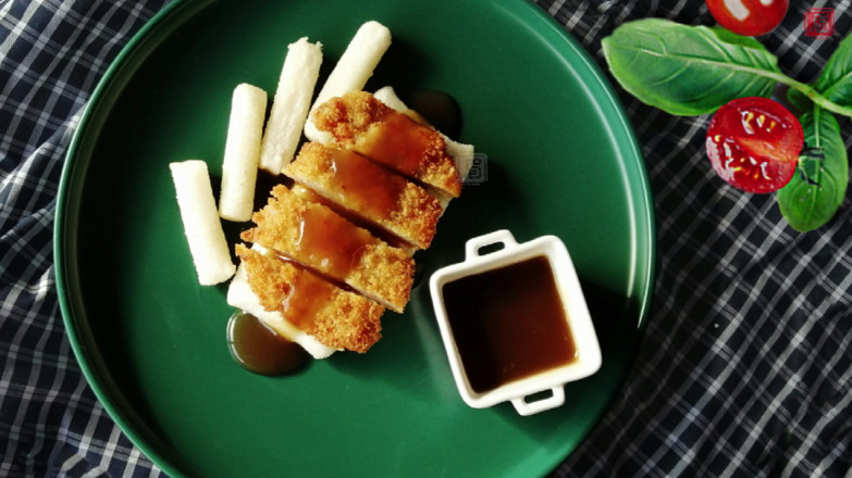 上海經典小吃豬排年糕的做法-酸甜味炸菜譜-易網健康養生網 上海經典小吃豬排年糕的做法-酸甜味炸菜譜