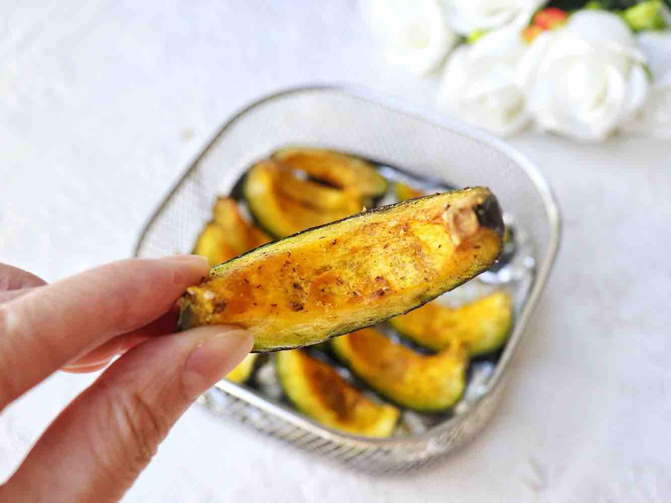 鹽烤貝貝南瓜的做法-甜味炸菜譜