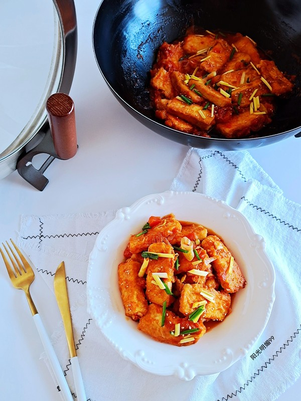 家常茄汁豆腐的做法-茄汁味煎菜譜-易網(wǎng)健康養(yǎng)生網(wǎng) 家常茄汁豆腐的做法-茄汁味煎菜譜