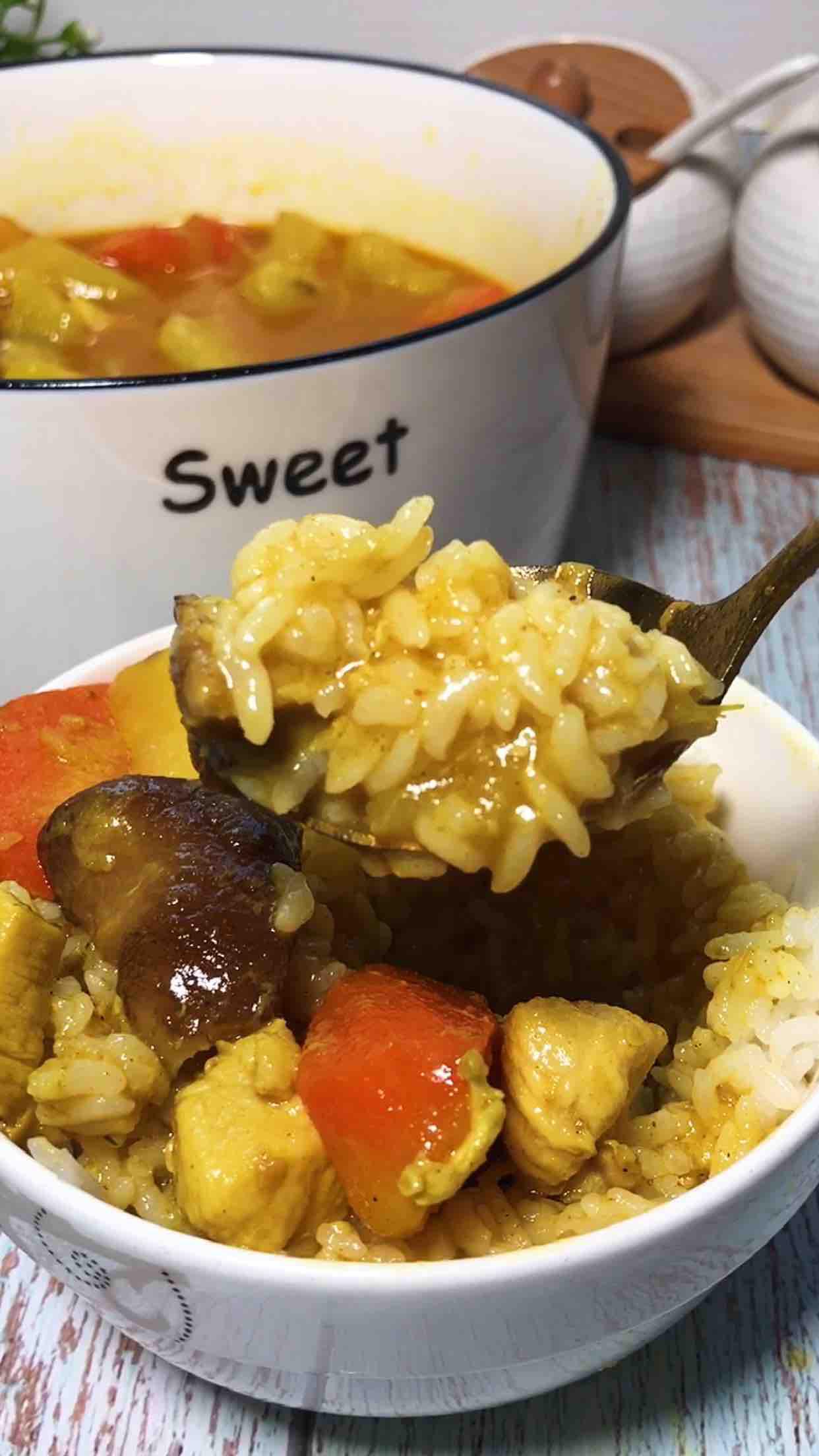 咖喱雞肉飯的做法-咖喱味煮菜譜