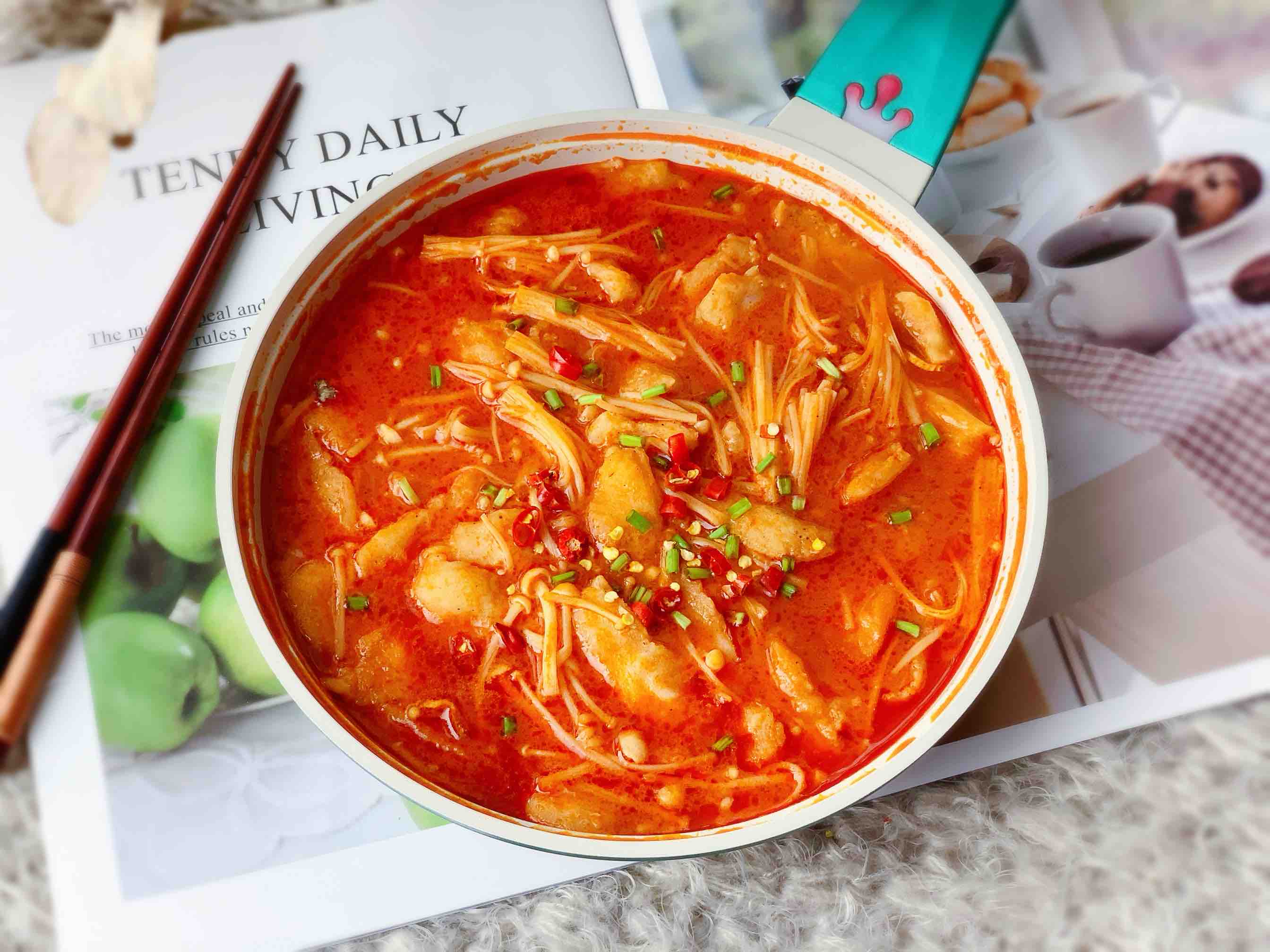 酸湯龍利魚的做法-酸辣味煮菜譜