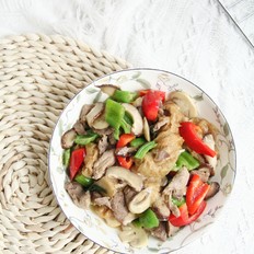 雙菇炒肉絲的做法-咸鮮味炒菜譜