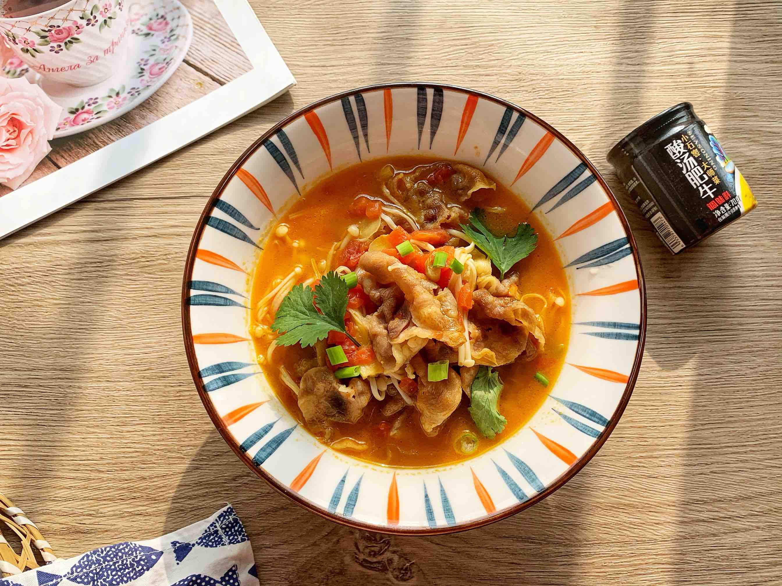 懶人版酸湯肥牛??暖胃下飯的做法-香辣味炒菜譜-易網健康養生網 懶人版酸湯肥牛??暖胃下飯的做法-香辣味炒菜譜