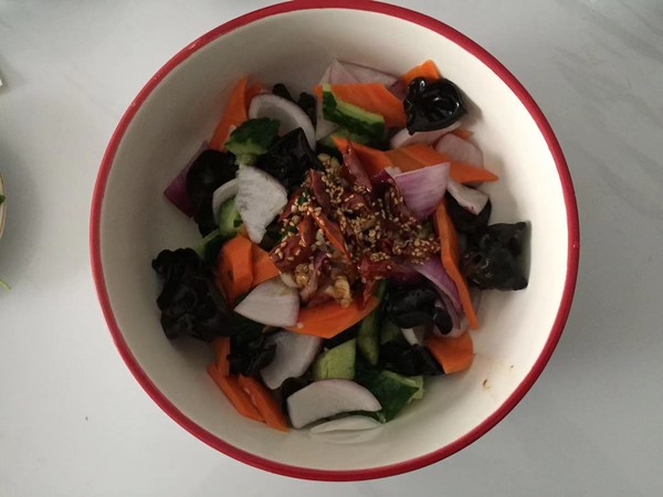 熗拌時蔬全家福的做法-咸鮮味拌菜譜-易網健康養生網 熗拌時蔬全家福的做法-咸鮮味拌菜譜