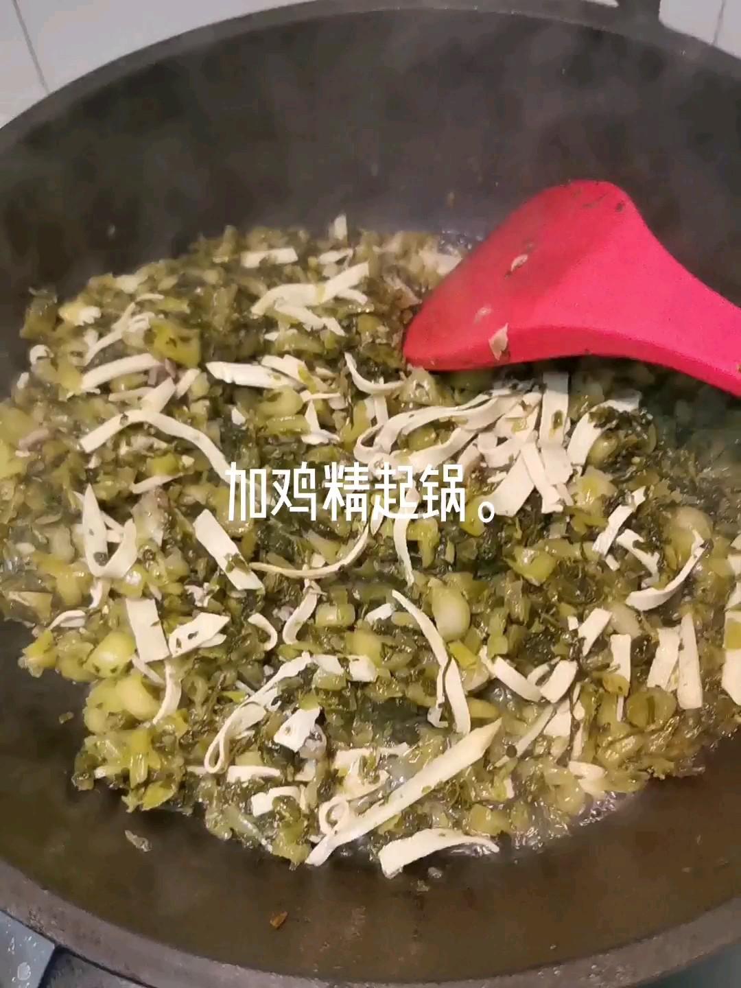 千張絲炒咸菜。的做法-家常味炒菜譜