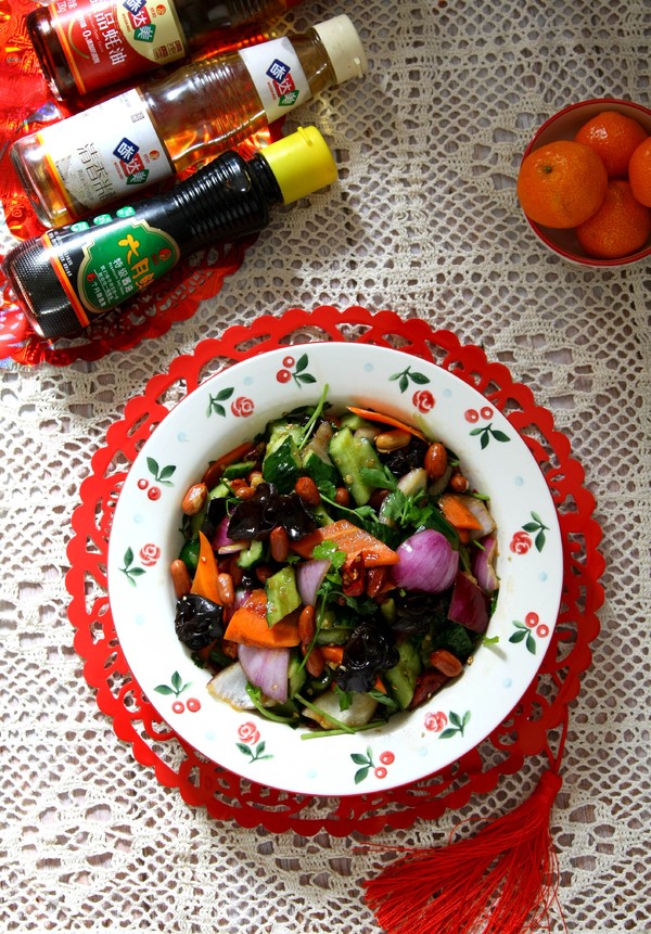 熗拌時蔬全家福的做法-咸鮮味拌菜譜-易網健康養生網 熗拌時蔬全家福的做法-咸鮮味拌菜譜