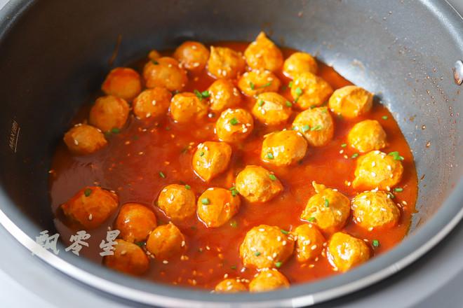 團團圓圓茄汁雞肉丸，酸甜開胃超好吃的做法-酸甜味煮菜譜