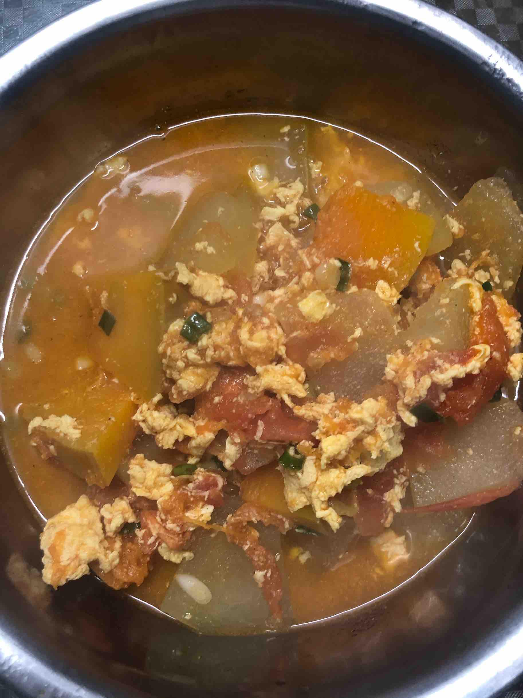 西紅柿冬瓜湯的做法-咸鮮味煮菜譜