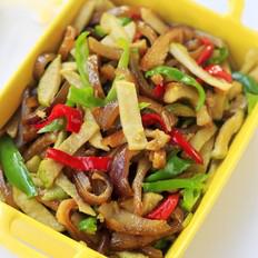 蘿卜干炒肉皮的做法-家常味炒菜譜