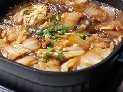白菜豬肉燉粉條的做法-家常味煮菜譜