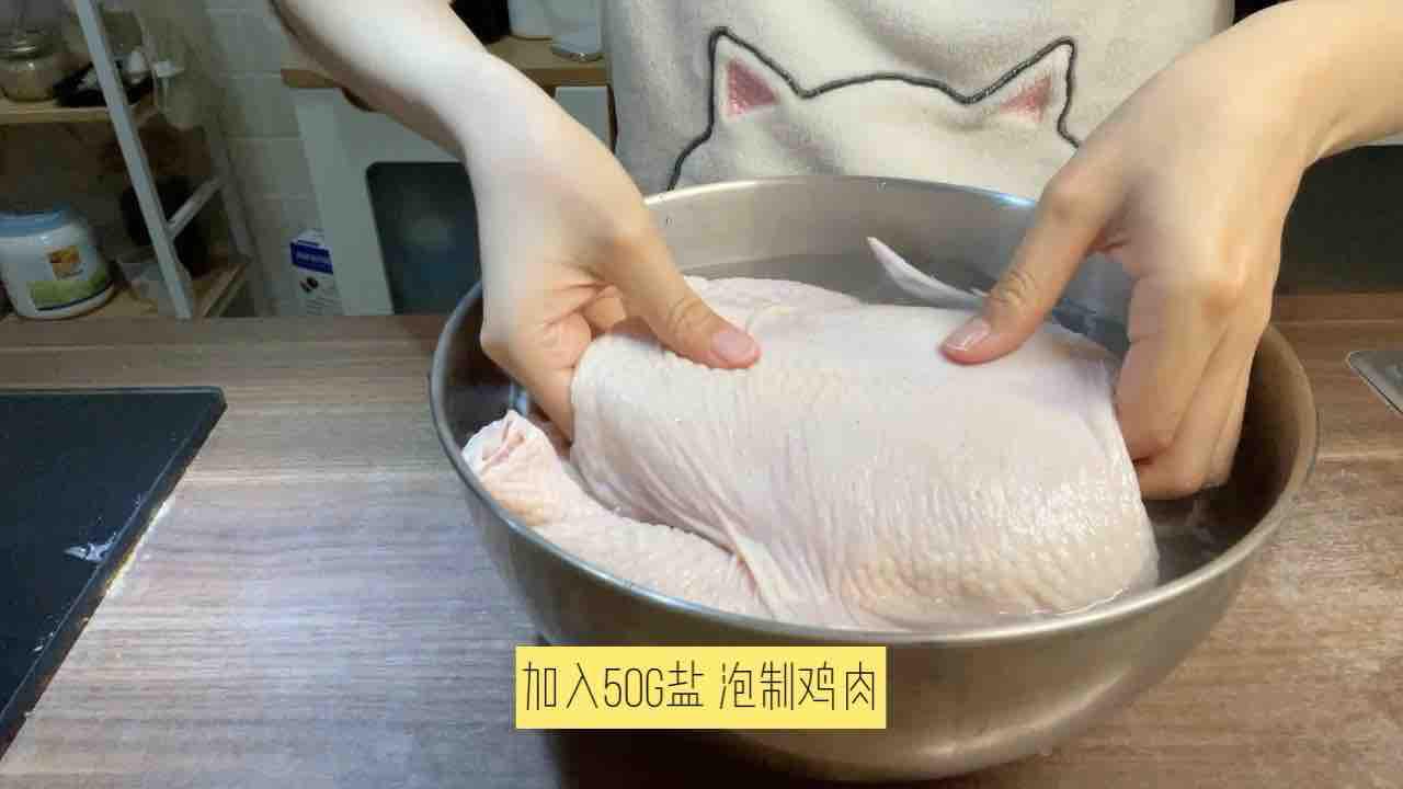 用最嫩的童子雞 烤最想的脆皮烤雞的做法-咸鮮味烤菜譜