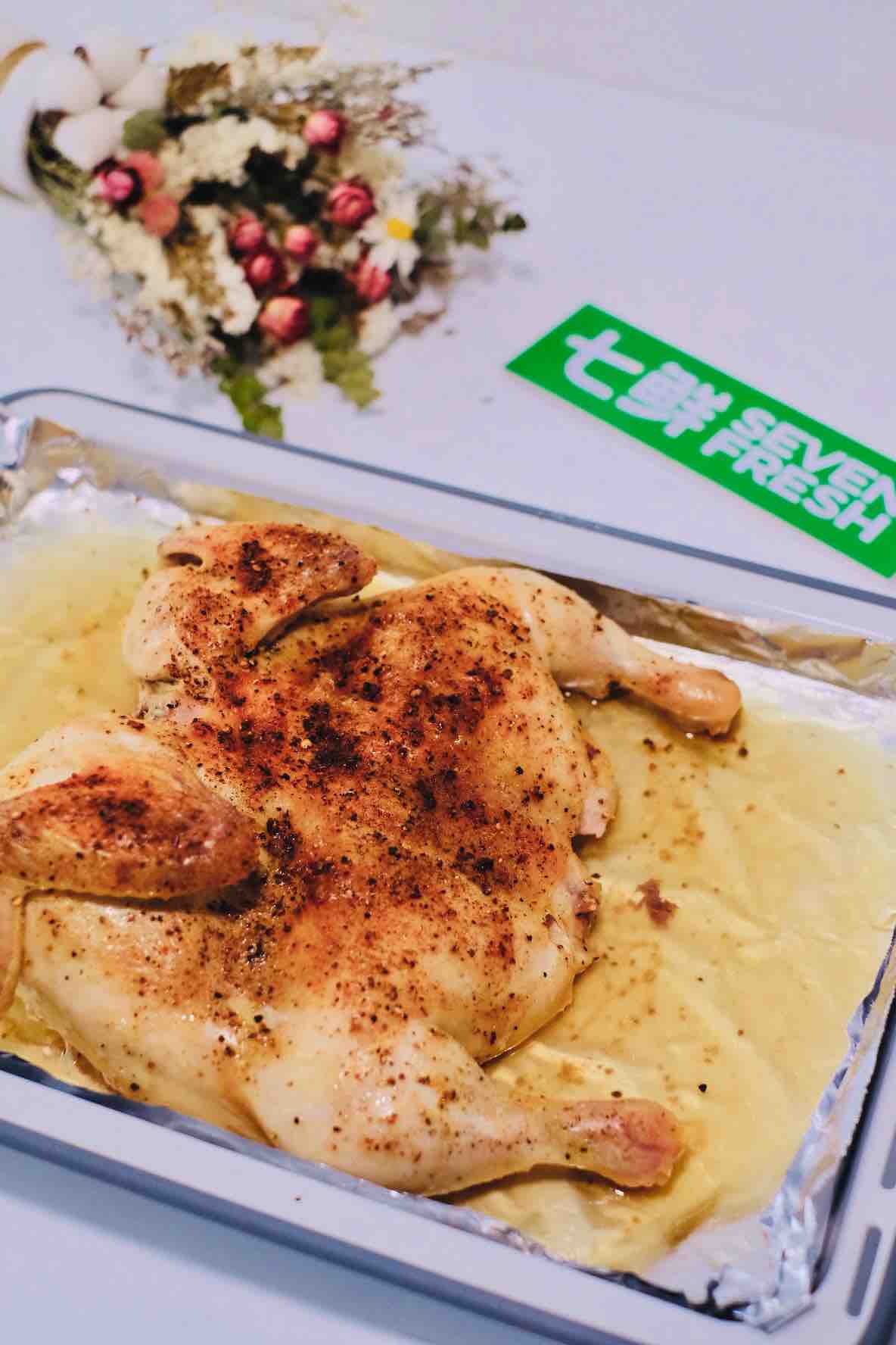 用最嫩的童子雞 烤最想的脆皮烤雞的做法-咸鮮味烤菜譜