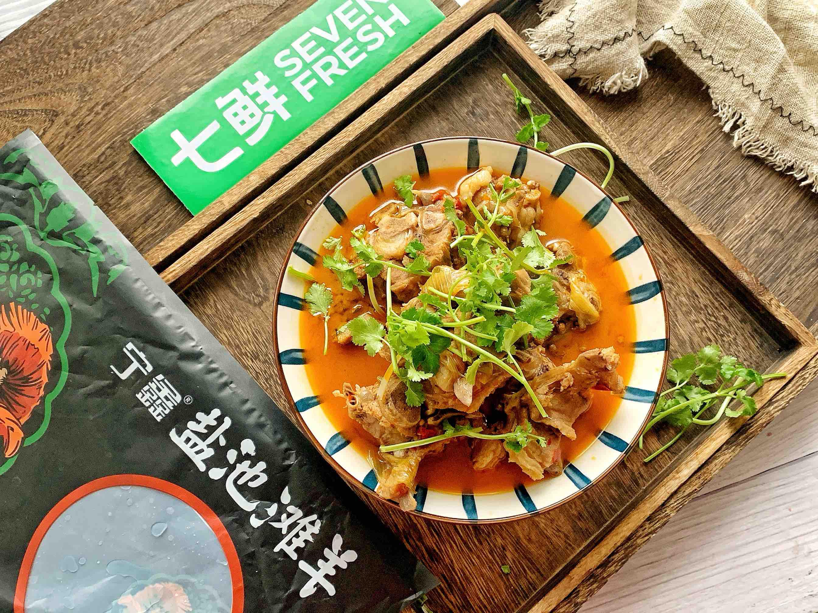 香辣羊蝎子，簡直太費米飯了的做法-香辣味燒菜譜