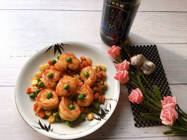 雜粒炒蝦仁,多彩又可愛的做法-咸鮮味炒菜譜-易網健康養生網 雜粒炒蝦仁,多彩又可愛的做法-咸鮮味炒菜譜