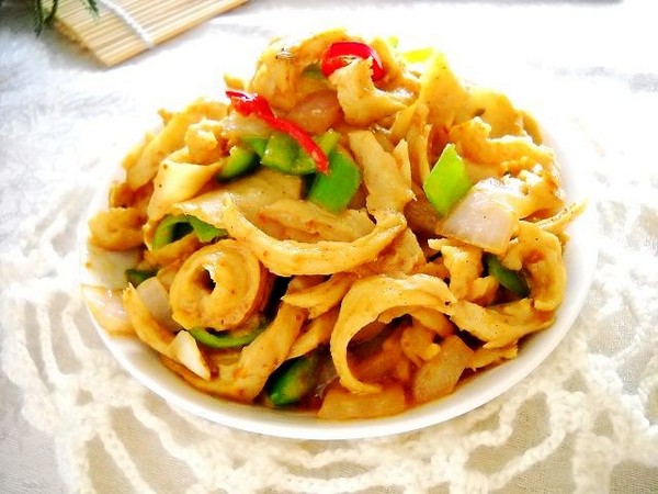 烤肉料炒面筋的做法-香辣味炒菜譜