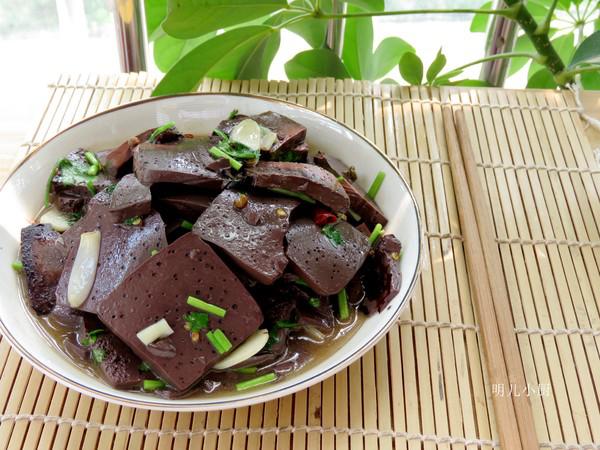 家常炒羊血的做法-家常味炒菜譜