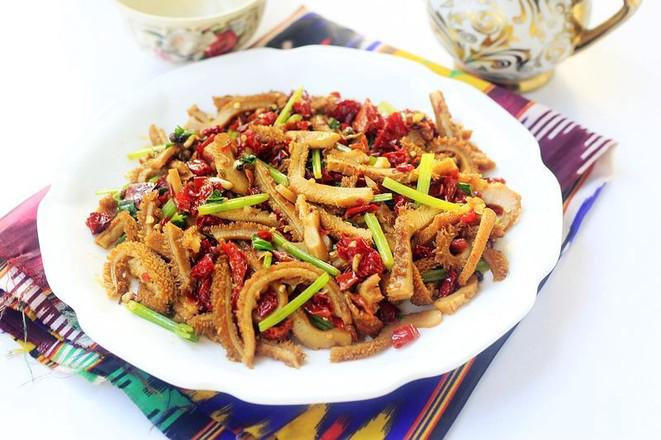 辣皮子滾牛肚的做法-香辣味炒菜譜