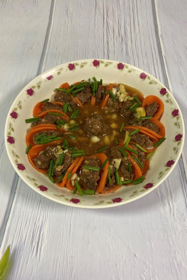 #年味食足#花開富貴之胡蘿卜蒸牛肉的做法-家常味蒸菜譜-易網健康養生網 #年味食足#花開富貴之胡蘿卜蒸牛肉的做法-家常味蒸菜譜