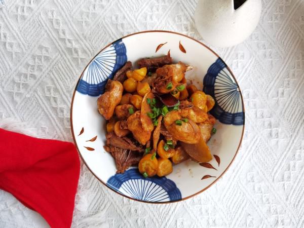 好吃入味的板栗燉雞的做法-咸鮮味燜菜譜