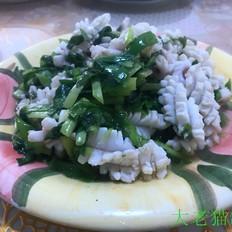 韭菜炒魷魚花的做法-咸鮮味炒菜譜