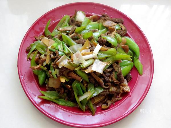 青椒炒羊肚的做法-家常味炒菜譜