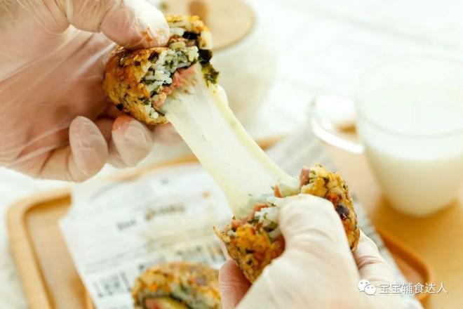 午餐肉芝士飯團【寶寶輔食】的做法-咸鮮味煎菜譜