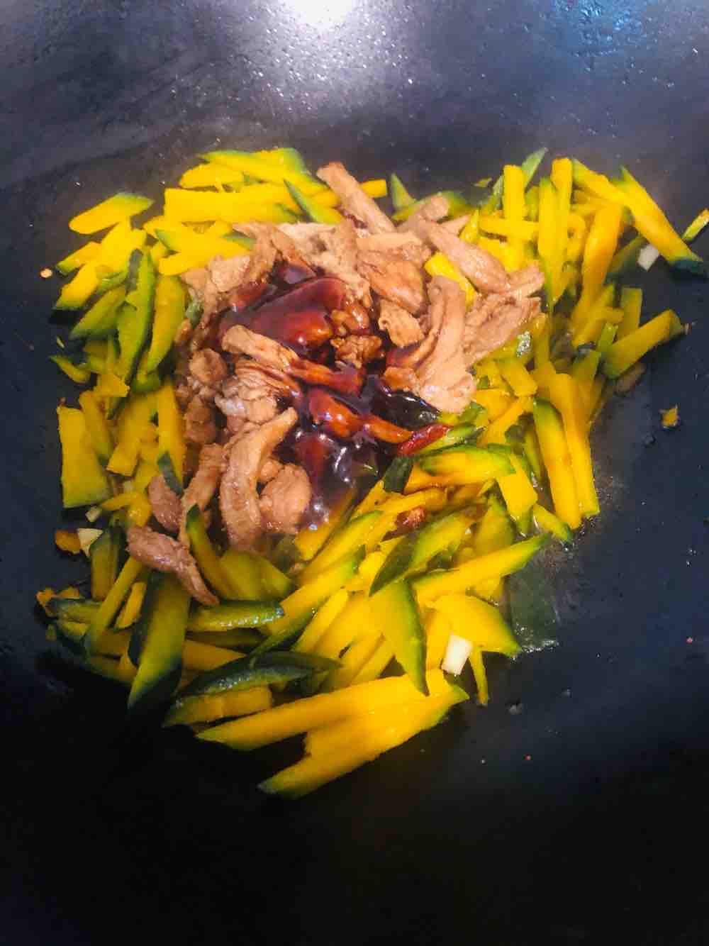南瓜炒肉絲的做法-家常味炒菜譜