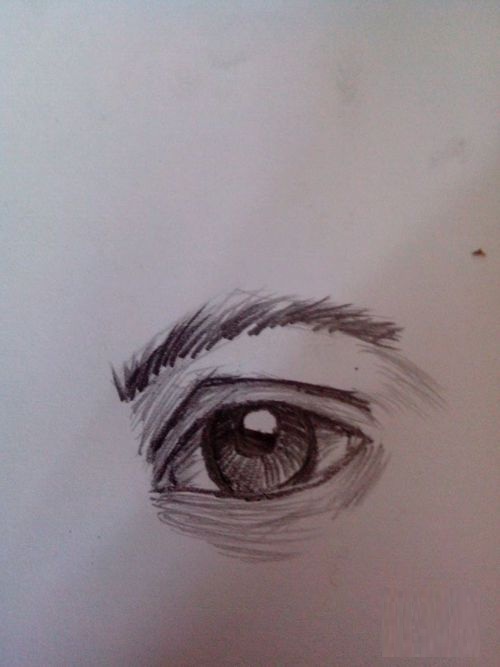 素描眼睛畫法步驟圖片 初學者如何畫眼睛