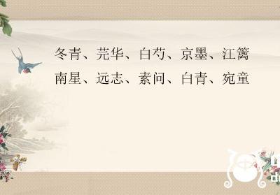 100個好聽且冷門的中藥名（好聽的中藥名大全）